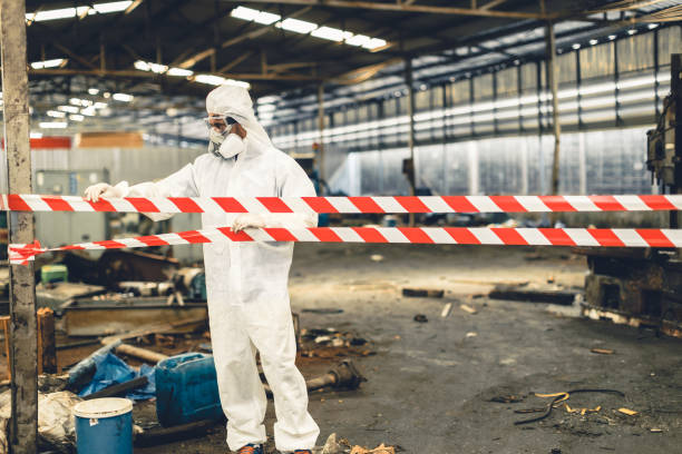 Professional Biohazard Cleanup technician working in Ooltewah, TN